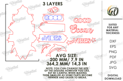 Summer Directional Sign Laser Cut. Summer Decor SVG Product Image 2