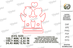 Angel Stand Laser Cut. Stand Decor SVG Product Image 2
