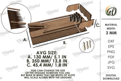 3D Mini Desktop Bowling Laser Cut. Board Game SVG Product Image 2
