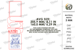 Wooden Bookshelf Sign Laser Cut. Stand Decor SVG Product Image 2