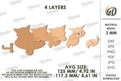Towel hook Laser Cut. Fox SVG Product Image 2