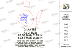 Mother's Day Keychain Laser Cut. Sister Keyring SVG Product Image 2