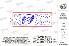 Valentine&#039;s Day Keychain Laser Cut. Valentine Keychain SVG Product Image 2