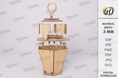 3D Halloween Lantern Laser Cut. Halloween Lamp SVG Product Image 4