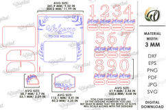 Wedding decor Laser Cut. Wedding Design SVG Product Image 3