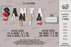 Decorative stand word Laser Cut. Christmas Decor SVG Product Image 2