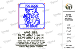 Funny Coaster Laser Cut. Funny Quote. Kitchen Decor SVG Product Image 2