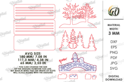 3D Layered Halloween Stand Laser Cut. Halloween Decor SVG Product Image 2