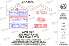 3D Rustic Wall Decor Laser Cut. Wall Hanger SVG Product Image 2