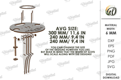 Portable Outdoor Table Laser Cut. Outdoor Wine Table SVG Product Image 2