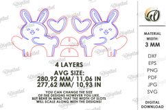 Easter Kids Croquet Hoop Laser Cut. Kids Game SVG Product Image 2