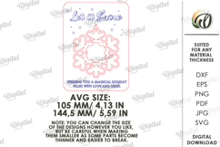 Christmas Card With Ornament Laser Cut. Christmas SVG Product Image 2