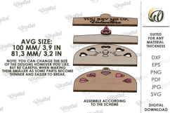 Valentine Gift Ornaments Bundle Lasercut. Valentine Gift SVG Product Image 7