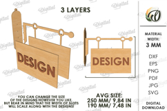 3D Spring Wall Hanger Laser Cut. Spring Sign SVG Product Image 2