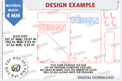 Wall Mailbox With Hangers Laser Cut. Wooden Key Holder SVG Product Image 3