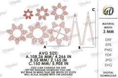 Christmas Trees Candle Holders Lasercut. Tealight Holder SVG Product Image 2
