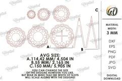 Christmas Trees Candle Holders Lasercut. Tealight Holder SVG Product Image 2