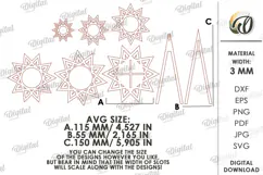 Christmas Trees Candle Holders Lasercut. Tealight Holder SVG Product Image 3