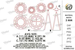 Christmas Trees Candle Holders Lasercut. Tealight Holder SVG Product Image 2