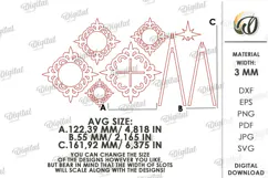 Christmas Trees Candle Holders Lasercut. Tealight Holder SVG Product Image 3