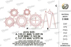 Christmas Trees Candle Holders Lasercut. Tealight Holder SVG Product Image 3