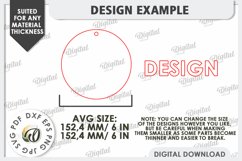 Easter Welcome Round Sign Laser Cut. Spring Round Sign SVG Product Image 3
