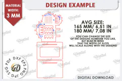 Jewelry Organizer Laser Cut. 3D Jewelry Stand SVG Product Image 2
