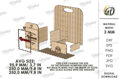 3D Gift Box Laser Cut. Boho SVG Product Image 2