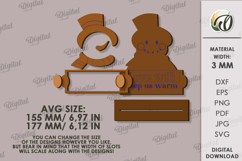 3D Christmas Character Lasercut. Christmas Decor SVG Product Image 2