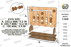 3D Desktop Sorting Puzzle Laser Cut. Board Game SVG Product Image 2