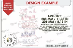 Love Shack Door Sign Laser Cut. Valentine Sign SVG Product Image 3