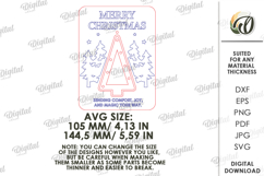 Christmas Card With Ornament Laser Cut. Christmas SVG Product Image 2