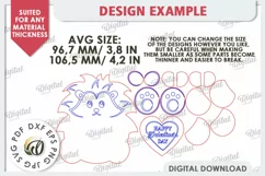 Valentine Lion with Heart Laser Cut. Cute Animals SVG Product Image 3