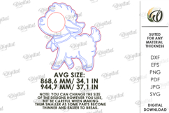 Easter Photo Booth Prop Laser cut. Easter SVG Product Image 2