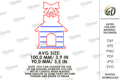 3D Christmas Pet Ornament Laser Cut. Christmas Decor SVG Product Image 2