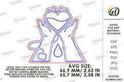 Blood Donor Badge Laser Cut. Blood Donation Badge SVG Product Image 2