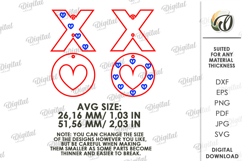 Valentine's Day Drop Earrings Laser Cut. Dangle Earrings SVG Product Image 2