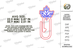 Decorative Bookmark Laser Cut. Paper Clip Bookmark SVG Product Image 2