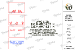 3D Home Wall Decor Laser Cut. Wall Layered Sign SVG Product Image 2