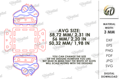 Happy Birthday Candle Holder Laser Cut. Candle Holder SVG Product Image 2