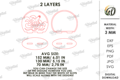 3D Summer Stand Laser Cut. Summer Standing Decor SVG Product Image 2