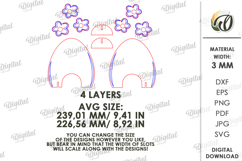 Easter Kids Croquet Hoop Laser Cut. Kids Game SVG Product Image 2