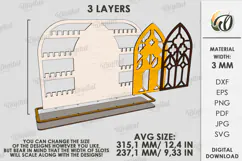 Jewelry Stand Laser Cut. Jewelry Organizer SVG Product Image 2