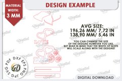 Valentine&#039;s Photo Frame Laser Cut. Valentine&#039;s Gift SVG Product Image 3