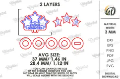 100 Days of School Pencil Topper Laser Cut. School SVG Product Image 2
