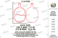 Kitchen Serving Snack Tray Laser Cut. Treat Board SVG Product Image 2