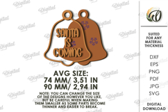 Christmas Layered Ornament Laser Cut . Christmas Decor SVG Product Image 2