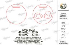 Valentine&#039;s Day Keychain Laser Cut. Valentine SVG Product Image 2