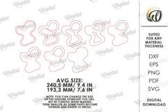 Layered Topographic Valet Tray Laser Cut. Catchall Tray SVG Product Image 2
