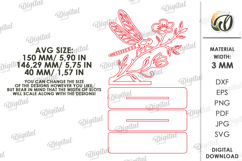 Floral Stand Decor Laser Cut. Standing Home Decor SVG Product Image 2